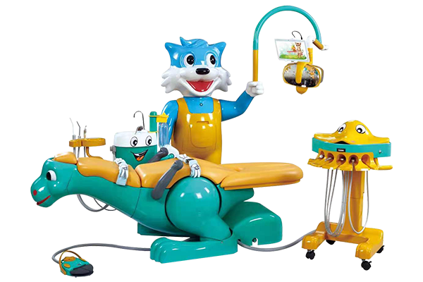 Детская стоматологическая установка с креслом динозавра